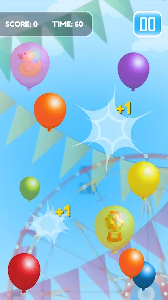 Pop Balloon Kids МОД/Взлом [Деньги, Монеты и Меню MOD] Screenshot 1