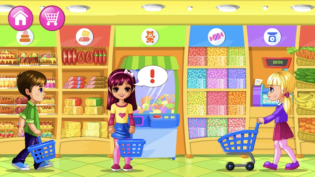 Supermarket Game МОД/Взлом [Меню, Бесконечные монеты и Открытые уровни] Screenshot 2