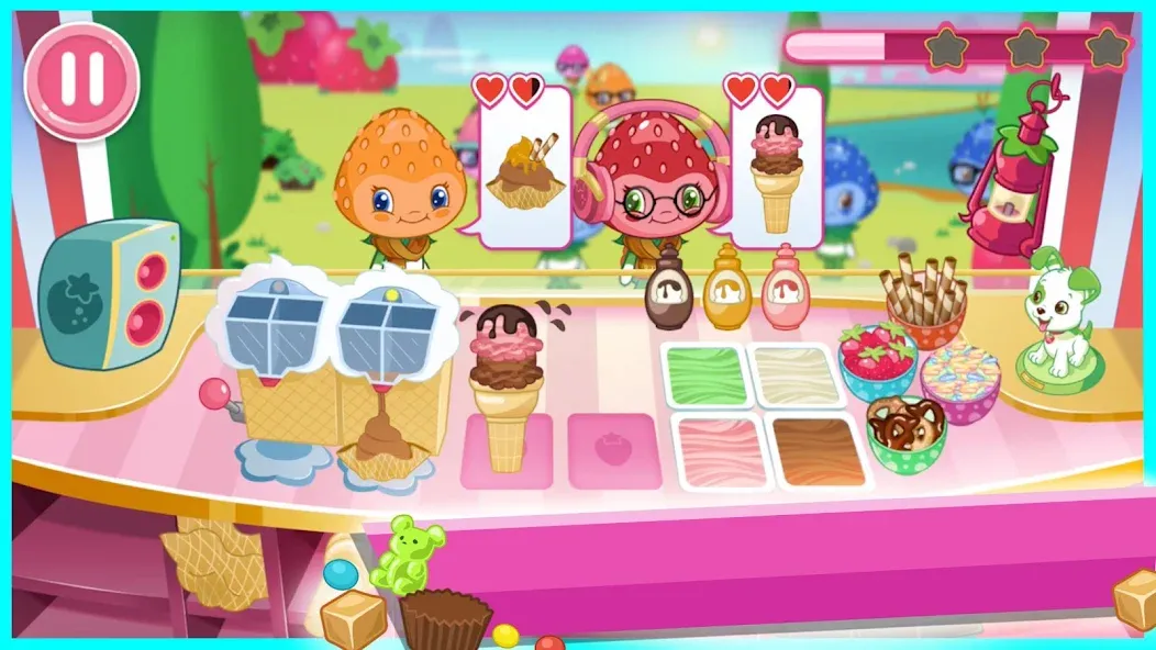 Strawberry Shortcake Ice Cream МОД/Взлом [Меню, Бесконечные монеты и Открытые уровни] Screenshot 5