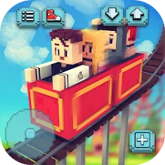 Скачать Theme Park Craft: Build & Ride Взлом (Много денег) на Андроид бесплатно