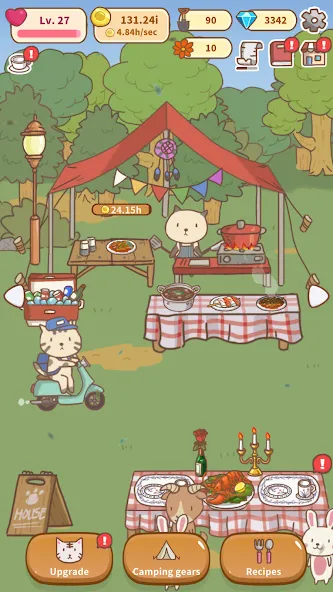Animal Camping: Idle Camp (Анимал Кемпинг) МОД/Взлом [Все открыто, Дополнительные деньги и Меню MOD] Screenshot 5