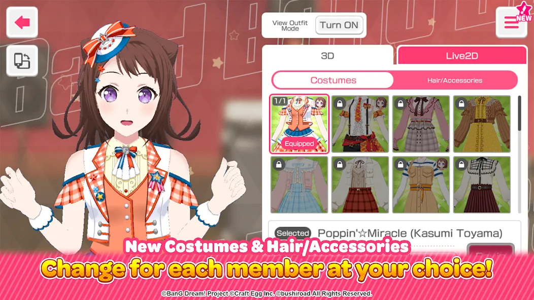 BanG Dream! Girls Band Party! МОД/Взлом [Много монет, Открытые уровни и Мега MOD] Screenshot 3