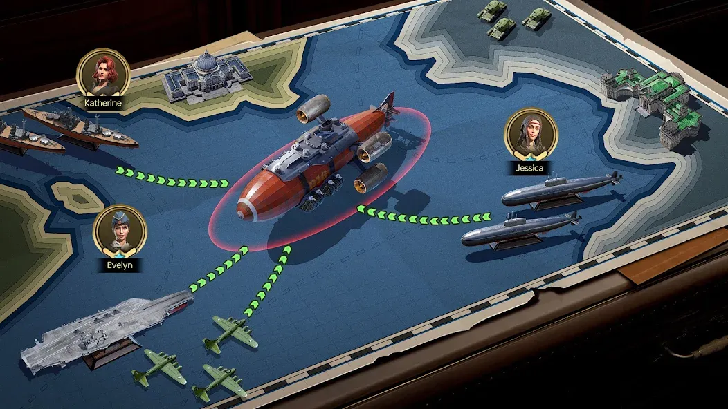 Sea War: Raid (Юбоат) МОД/Взлом [Все открыто, Дополнительные деньги и Меню MOD] Screenshot 5