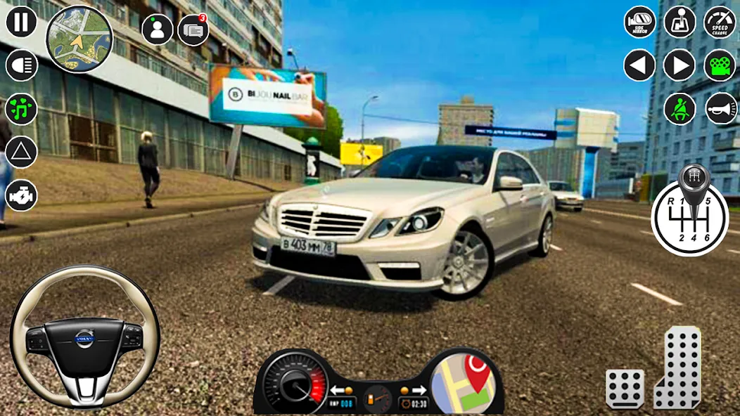Modern Car Drive Glory Parking МОД/Взлом [Все открыто, Дополнительные деньги и Меню MOD] Screenshot 4