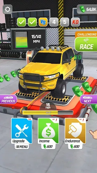 Dyno Racing (Дино Рейсинг) МОД/Взлом [Много денег, Монет и Все открыто] Screenshot 4