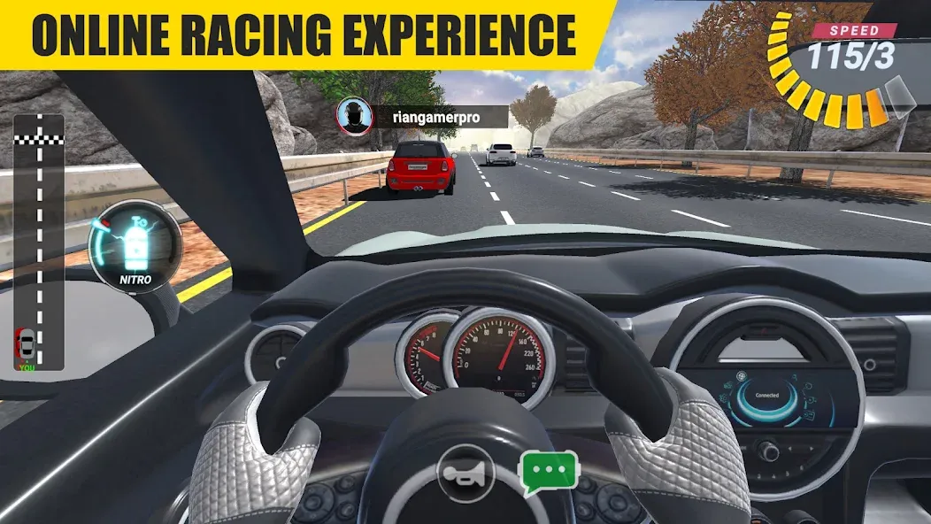 Racing Online:Car Driving Game МОД/Взлом [Меню, Бесконечные монеты и Открытые уровни] Screenshot 1