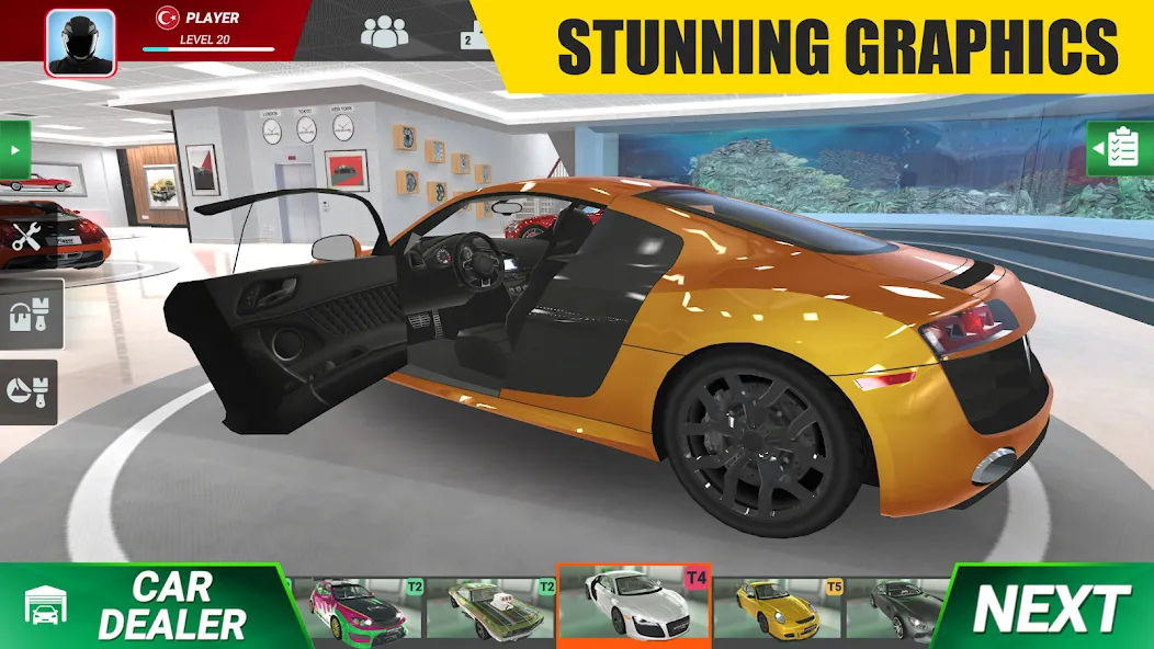Racing Online:Car Driving Game МОД/Взлом [Меню, Бесконечные монеты и Открытые уровни] Screenshot 4