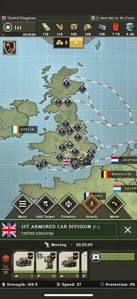 Call of War: Frontlines МОД/Взлом [Все открыто, Дополнительные деньги и Меню MOD] Screenshot 3