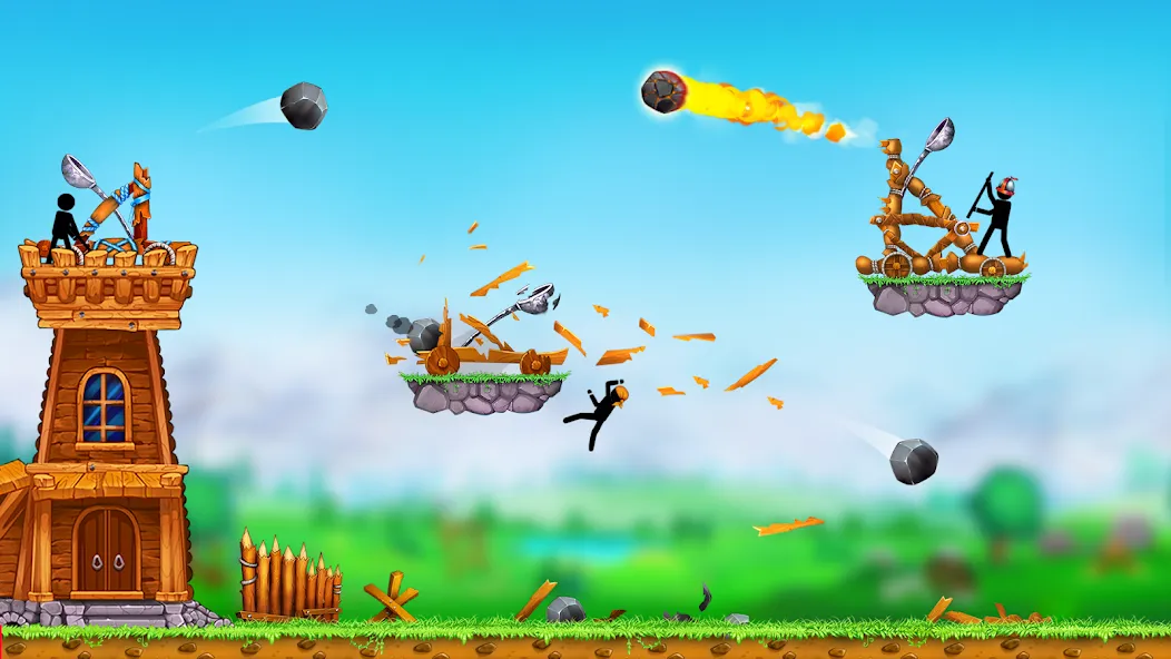 The Catapult 2 : bone masters МОД/Взлом [Меню, Бесконечные монеты и Открытые уровни] Screenshot 1