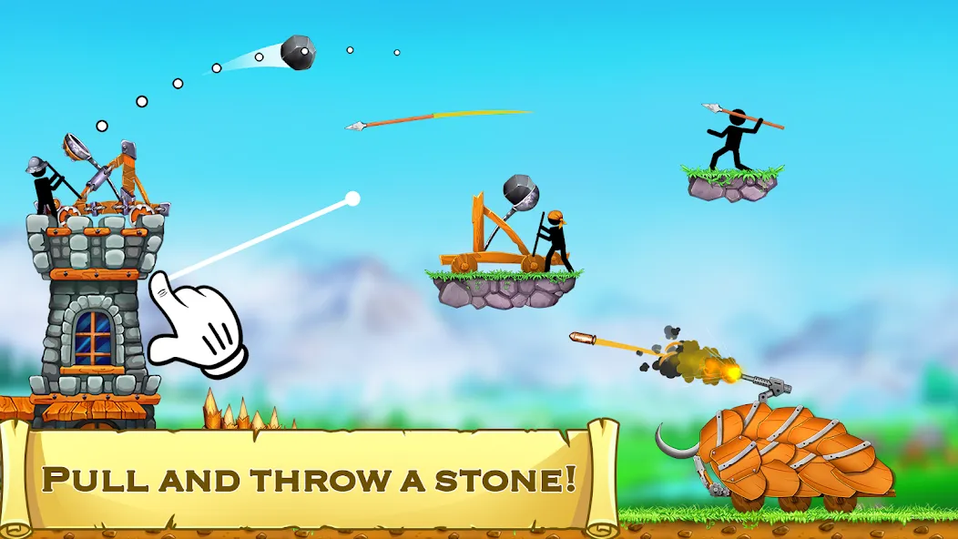 The Catapult 2 : bone masters МОД/Взлом [Меню, Бесконечные монеты и Открытые уровни] Screenshot 2