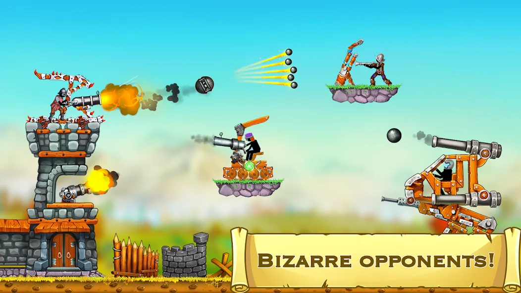 The Catapult 2 : bone masters МОД/Взлом [Меню, Бесконечные монеты и Открытые уровни] Screenshot 3