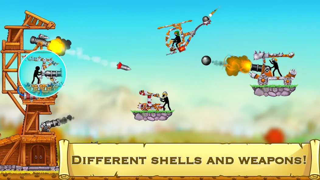 The Catapult 2 : bone masters МОД/Взлом [Меню, Бесконечные монеты и Открытые уровни] Screenshot 4