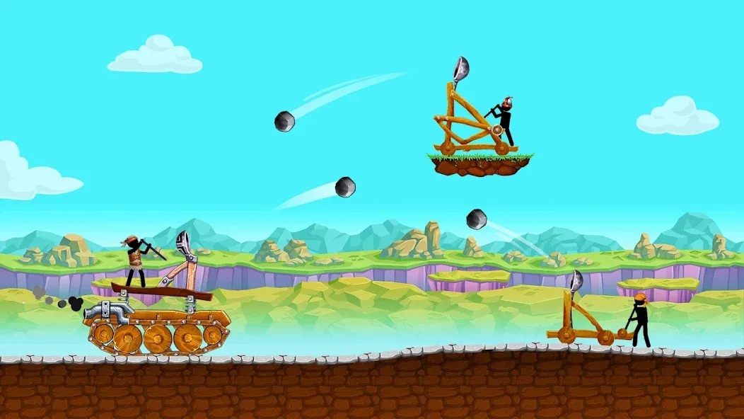 The Tank: Stick pocket hill (Зе Тенк) МОД/Взлом [Много денег, Монет и Все открыто] Screenshot 2