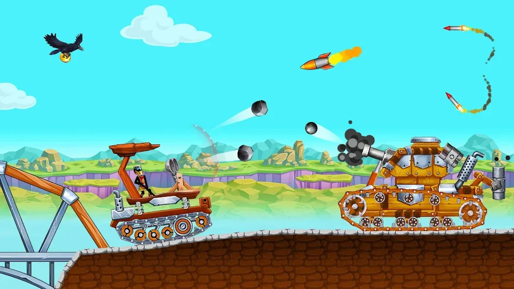 The Tank: Stick pocket hill (Зе Тенк) МОД/Взлом [Много денег, Монет и Все открыто] Screenshot 4