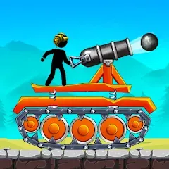 Скачать The Tank: Stick pocket hill Взлом (Много денег) на Андроид бесплатно