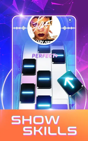 Beat Tiles: Music Game (Бит Тайлс) МОД/Взлом [Много монет, Открытые уровни и Мега MOD] Screenshot 4