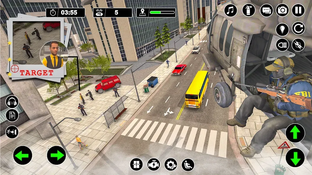 Police Helicopter Chase Game МОД/Взлом [Много монет, Открытые уровни и Мега MOD] Screenshot 2
