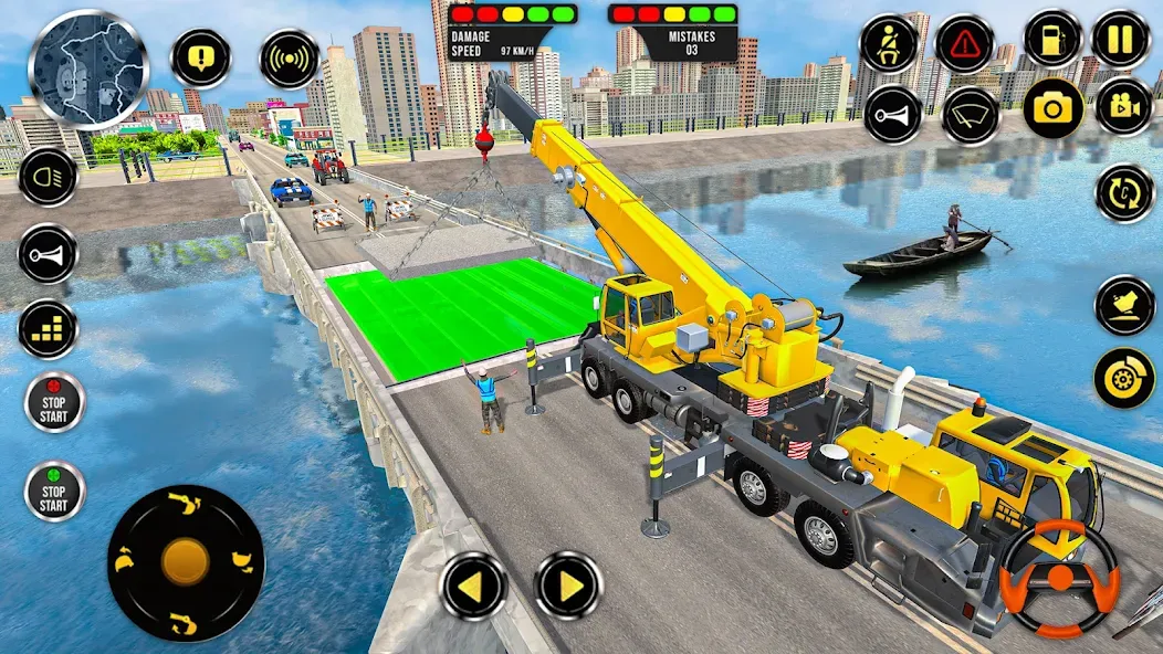 Construction Machine Real JCB МОД/Взлом [Все открыто, Дополнительные деньги и Меню MOD] Screenshot 5