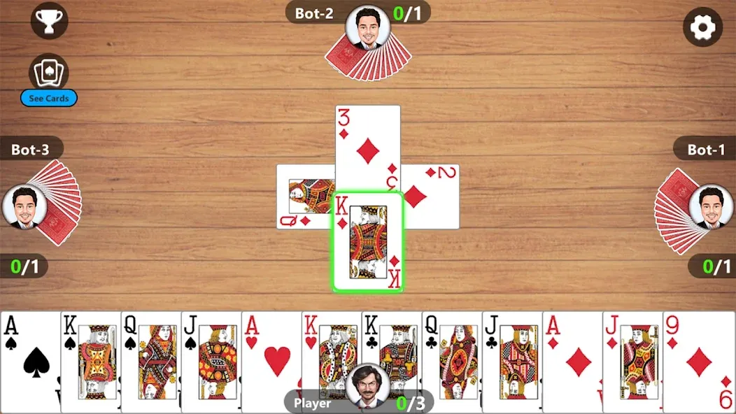 Callbreak Master 3 - Card Game МОД/Взлом [Меню, Бесконечные монеты и Открытые уровни] Screenshot 2