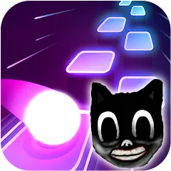 Скачать Cartoon cat - Hop tiles rush Взлом (Все треки разблокированы) на Android