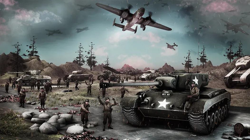 Medal of War – WW2 Games 2024 — скриншот 4 Medal of War – WW2 Games 2024 — скриншот 4