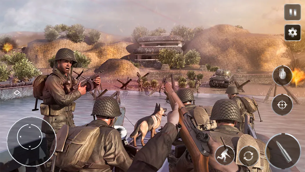 Call Of Courage : WW2 Shooting МОД/Взлом [Бесконечные деньги, Монеты и Мега MOD] Screenshot 1