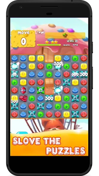 Candy 2024-Candy Match 3 Game (Кэнди 2023) МОД/Взлом [Меню, Бесконечные монеты и Открытые уровни] Screenshot 3