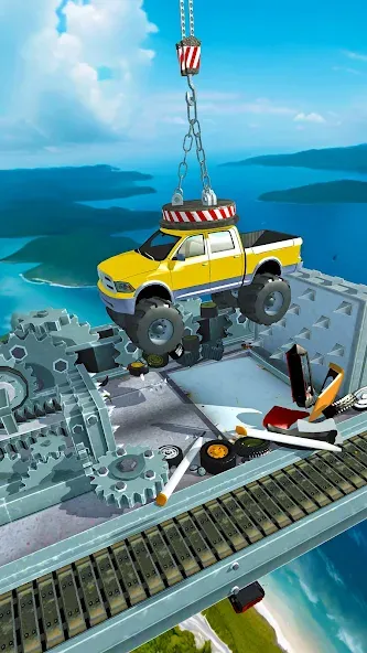 Car Crusher Kingdom (Кар Крашер Кингдом) МОД/Взлом [Меню, Бесконечные монеты и Открытые уровни] Screenshot 5