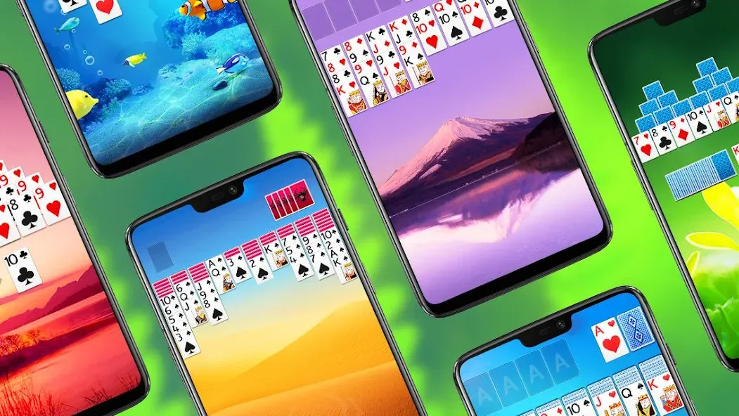 Solitaire Collection (Солитер Коллекшн) МОД/Взлом [Меню, Бесконечные монеты и Открытые уровни] Screenshot 2