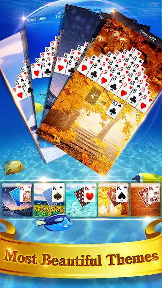 FreeCell Solitaire МОД/Взлом [Все открыто, Дополнительные деньги и Меню MOD] Screenshot 4