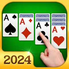Скачать Взломанная Solitaire -Klondike Card Games на Андроид (Много золота и без рекламы)