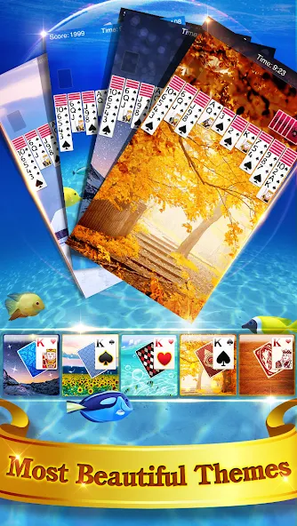 Spider Solitaire МОД/Взлом [Бесконечные деньги, Монеты и Мега MOD] Screenshot 4
