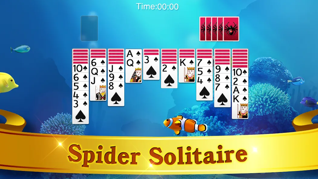 Spider Solitaire МОД/Взлом [Бесконечные деньги, Монеты и Мега MOD] Screenshot 5