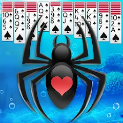 Скачать Взломанная Spider Solitaire на Андроид (Все стили карт разблокированы)