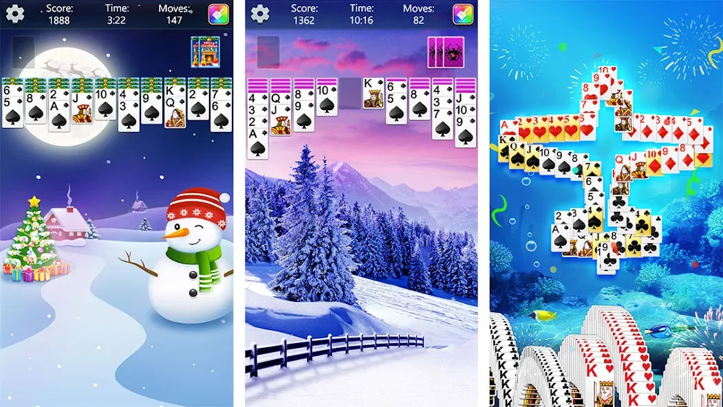 Spider Solitaire Fun (Спайдер Солитер Фан) МОД/Взлом [Много монет, Открытые уровни и Мега MOD] Screenshot 2