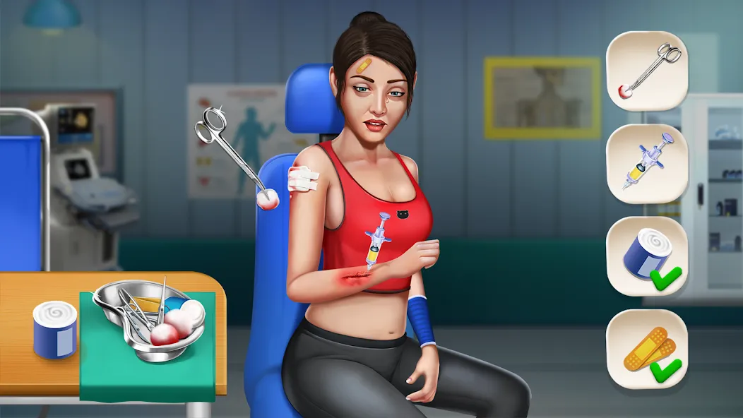 Doctor Hospital Games Offline МОД/Взлом [Деньги, Монеты и Меню MOD] Screenshot 3
