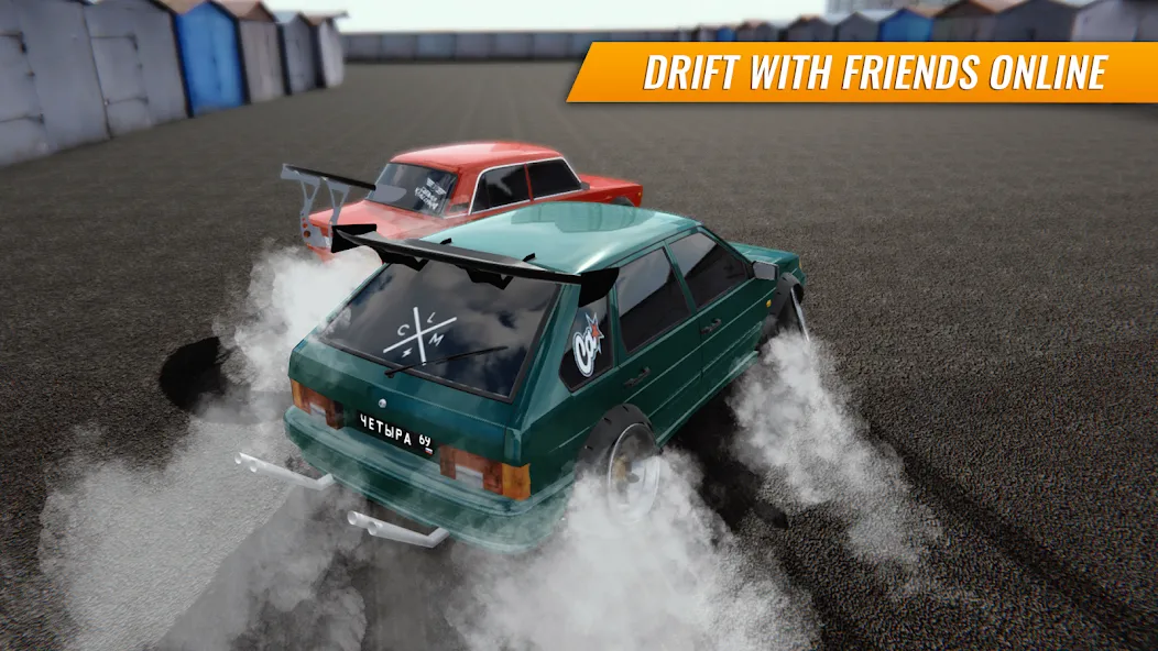 Russian Car Drift (Ар Си Ди в случае сокращения) МОД/Взлом [Бесконечные деньги, Монеты и Мега MOD] Screenshot 1