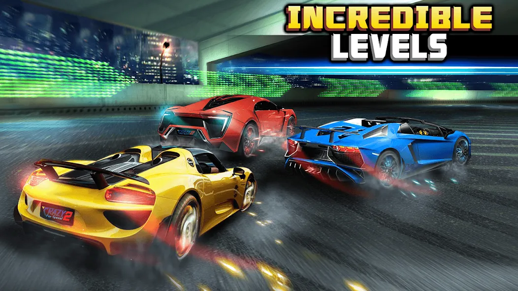 Crazy for Speed 2 (Крэйзи фо Спид 2) МОД/Взлом [Деньги, Монеты и Меню MOD] Screenshot 2