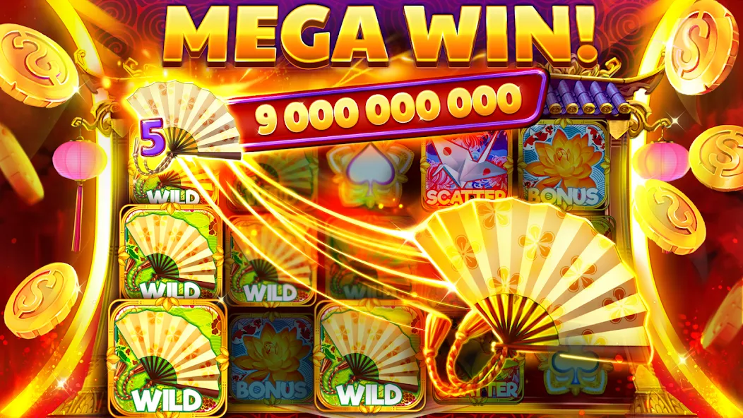 Slots Crush online casino game (Слотс Краш) МОД/Взлом [Меню, Бесконечные монеты и Открытые уровни] Screenshot 1