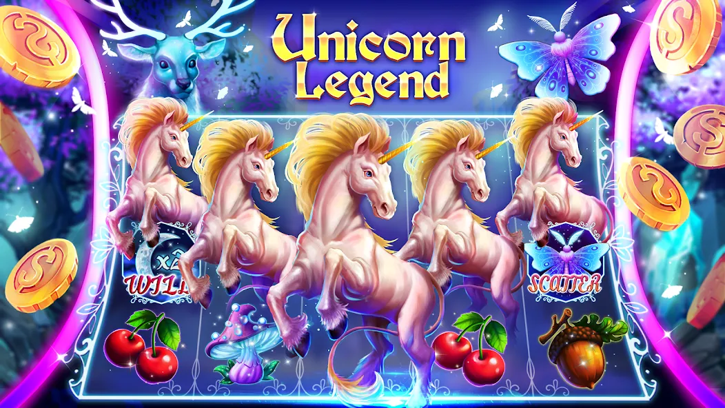 Slots Crush online casino game (Слотс Краш) МОД/Взлом [Меню, Бесконечные монеты и Открытые уровни] Screenshot 3