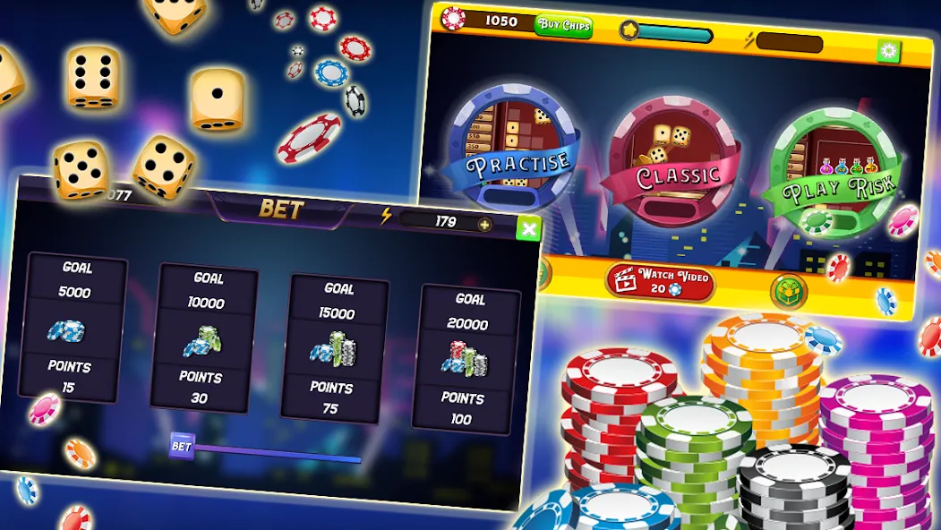 Farkle - Dice Game (Фаркл) МОД/Взлом [Много денег, Монет и Все открыто] Screenshot 4