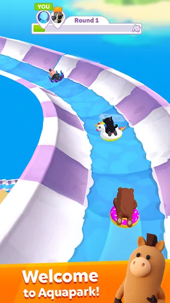 aquapark.io МОД/Взлом [Бесконечные деньги, Монеты и Мега MOD] Screenshot 1