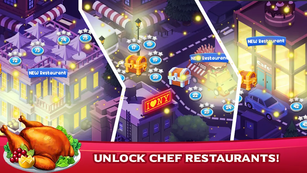Cooking Mastery: Kitchen games МОД/Взлом [Деньги, Монеты и Меню MOD] Screenshot 2