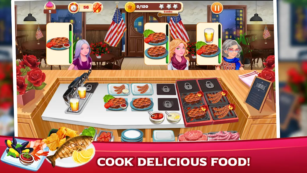 Cooking Mastery: Kitchen games МОД/Взлом [Деньги, Монеты и Меню MOD] Screenshot 3