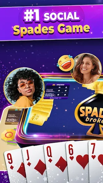 VIP Spades - Online Card Game (ВИП Спейдс) МОД/Взлом [Много денег, Монет и Все открыто] Screenshot 2