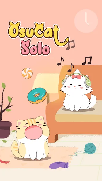 OsuCat Solo: Popcat Duet Music (ОсуКэт Соло) МОД/Взлом [Деньги, Монеты и Меню MOD] Screenshot 1