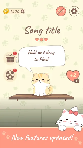 OsuCat Solo: Popcat Duet Music (ОсуКэт Соло) МОД/Взлом [Деньги, Монеты и Меню MOD] Screenshot 4