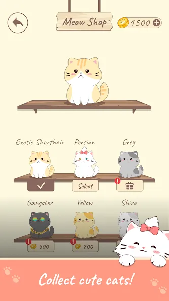 OsuCat Solo: Popcat Duet Music (ОсуКэт Соло) МОД/Взлом [Деньги, Монеты и Меню MOD] Screenshot 5