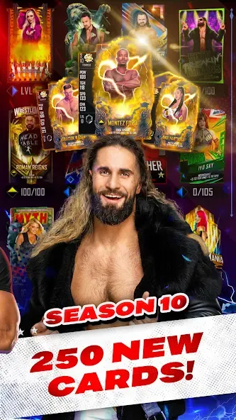 WWE SuperCard - Battle Cards (ВВЕ СуперКард) МОД/Взлом [Деньги, Монеты и Меню MOD] Screenshot 2