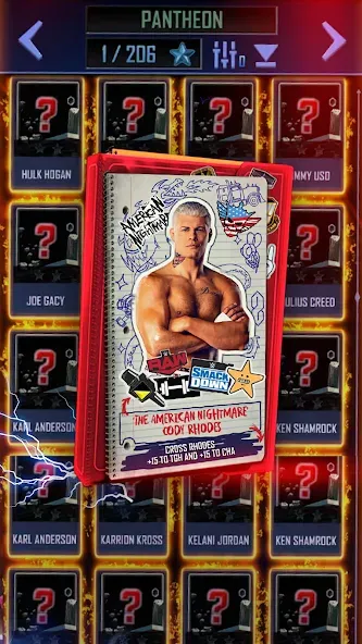 WWE SuperCard - Battle Cards (ВВЕ СуперКард) МОД/Взлом [Деньги, Монеты и Меню MOD] Screenshot 3